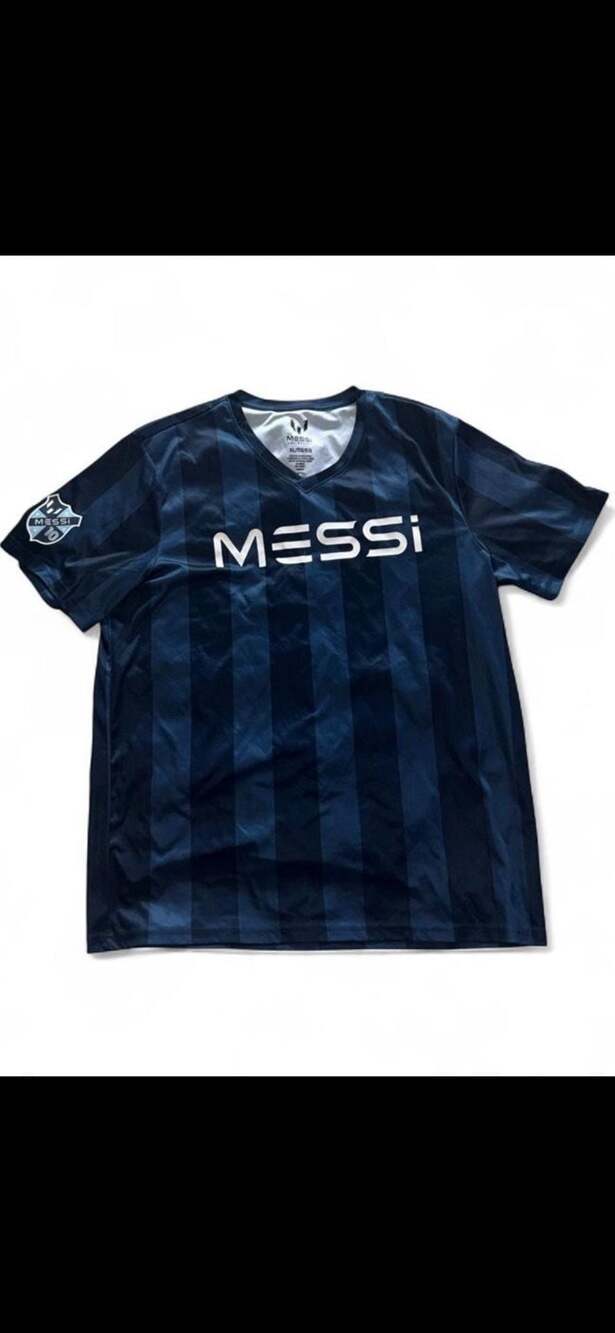 Messi Collection Men's V-Neck Jersey, Dress Blues, XL